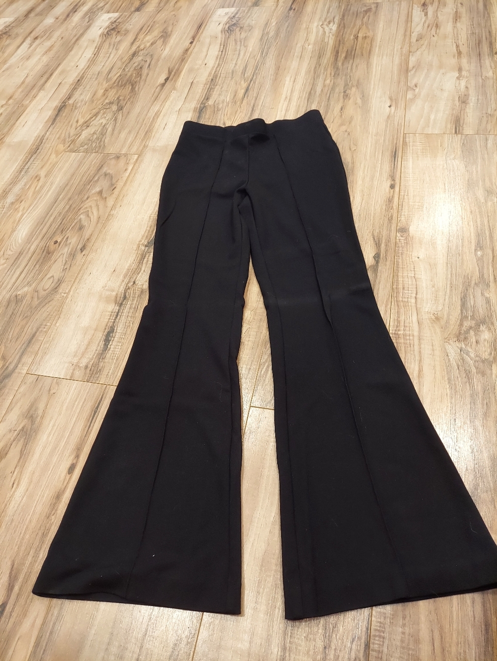 Jones & Co Pants Womens  Size XS Wide Leg Stretch Knit Trouser Pull On Black